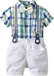 Kids Boys Printed Cotton Short Sleeve Collared Neck Ethnic Wear
