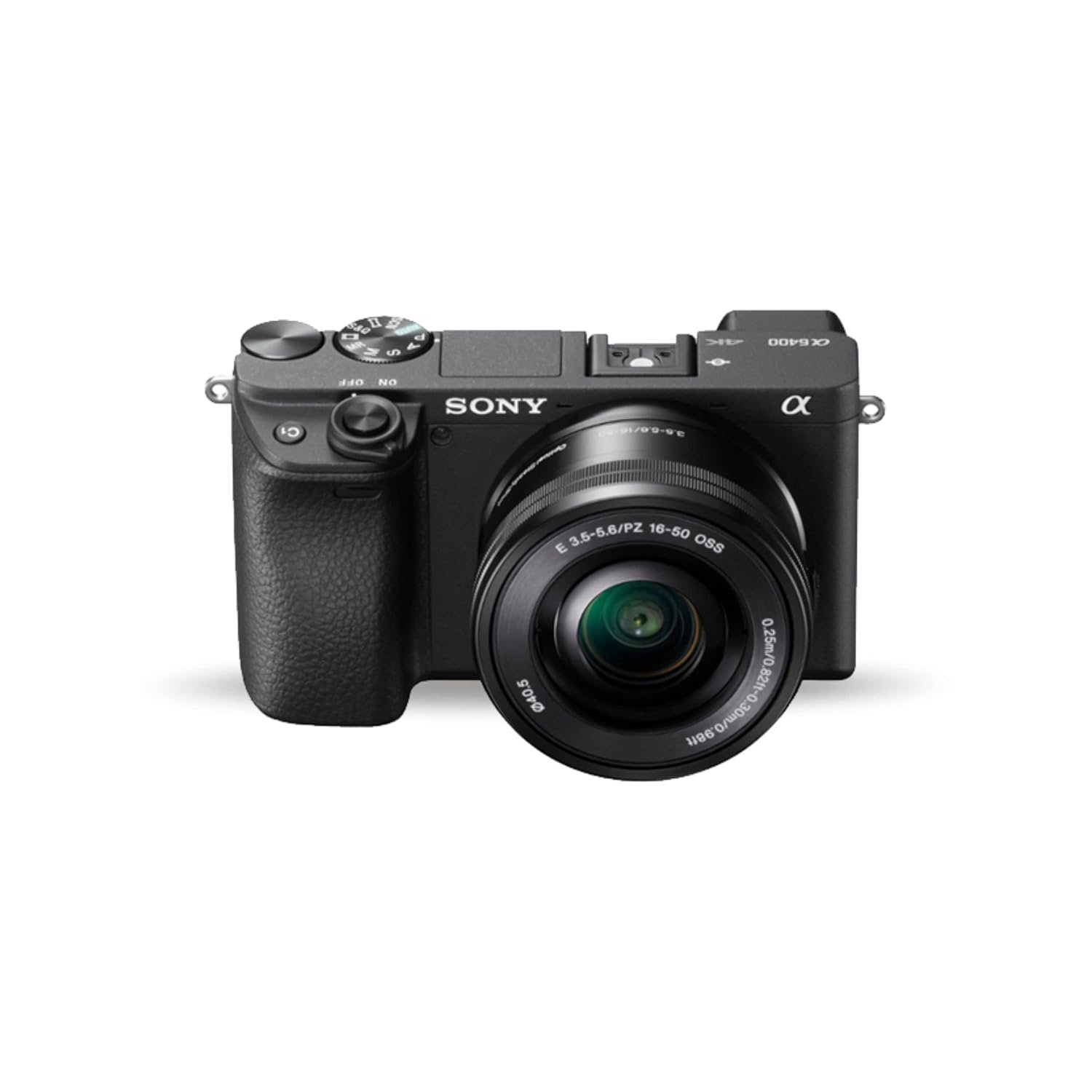 Sony Alpha ILCE-6400L 24.2MP Mirrorless Camera (Black) with 16-50mm Power Zoom Lens